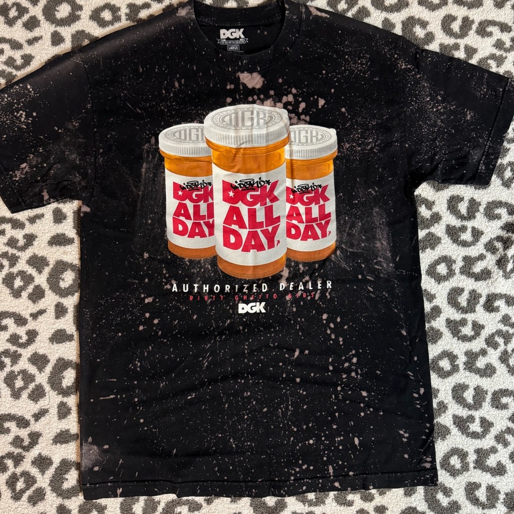 DGK Black Splat Vintage Graphic Tee